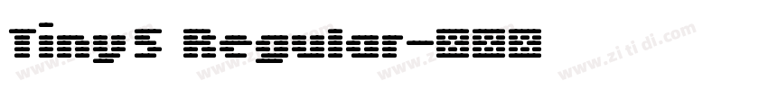 Tiny5 Regular字体转换